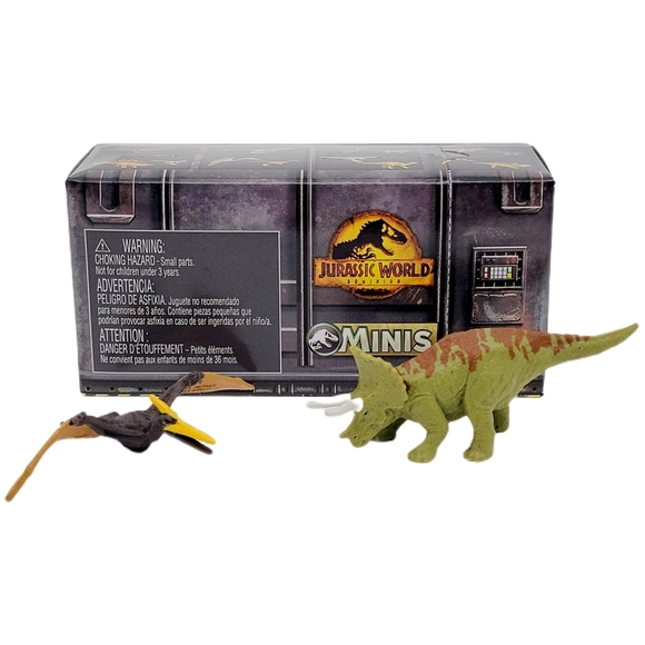 Jurassic World Dominion Mystery Minis Pteranodon & Triceratops Pack - Picture 1 of 3